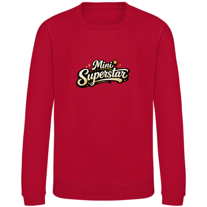 Kinder Sweatshirt „Mini Superstar“ – Premium Kids Pullover | Nachhaltiges Spruch Sweatshirt