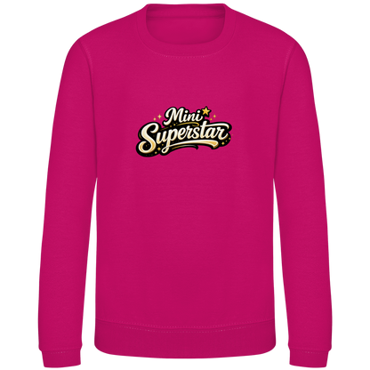 Kinder Sweatshirt „Mini Superstar“ – Premium Kids Pullover | Nachhaltiges Spruch Sweatshirt