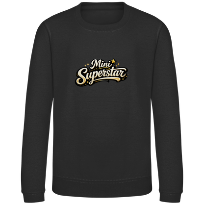 Kinder Sweatshirt „Mini Superstar“ – Premium Kids Pullover | Nachhaltiges Spruch Sweatshirt