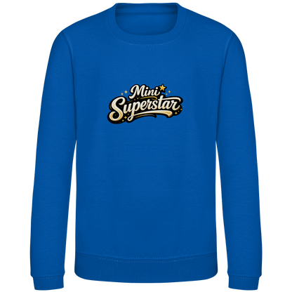Kinder Sweatshirt „Mini Superstar“ – Premium Kids Pullover | Nachhaltiges Spruch Sweatshirt