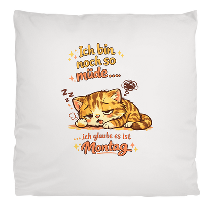 Flauschiges Dekokissen „Ich glaube, es ist Montag“ – Geschenkidee für Morgenmuffel