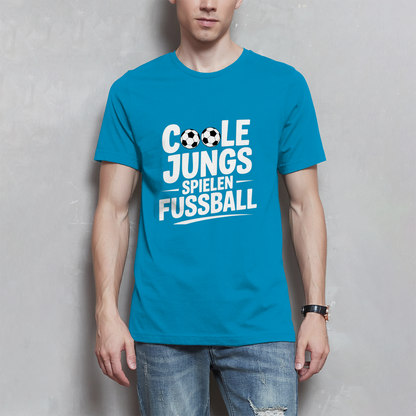 Herren Fußball T-Shirt – Coole Jungs spielen Fußball | Lustiges Sport Shirt Geschenk