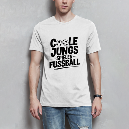 Herren Fußball T-Shirt – Coole Jungs spielen Fußball | Lustiges Sport Shirt Geschenk