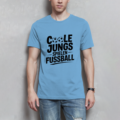 Herren Fußball T-Shirt – Coole Jungs spielen Fußball | Lustiges Sport Shirt Geschenk