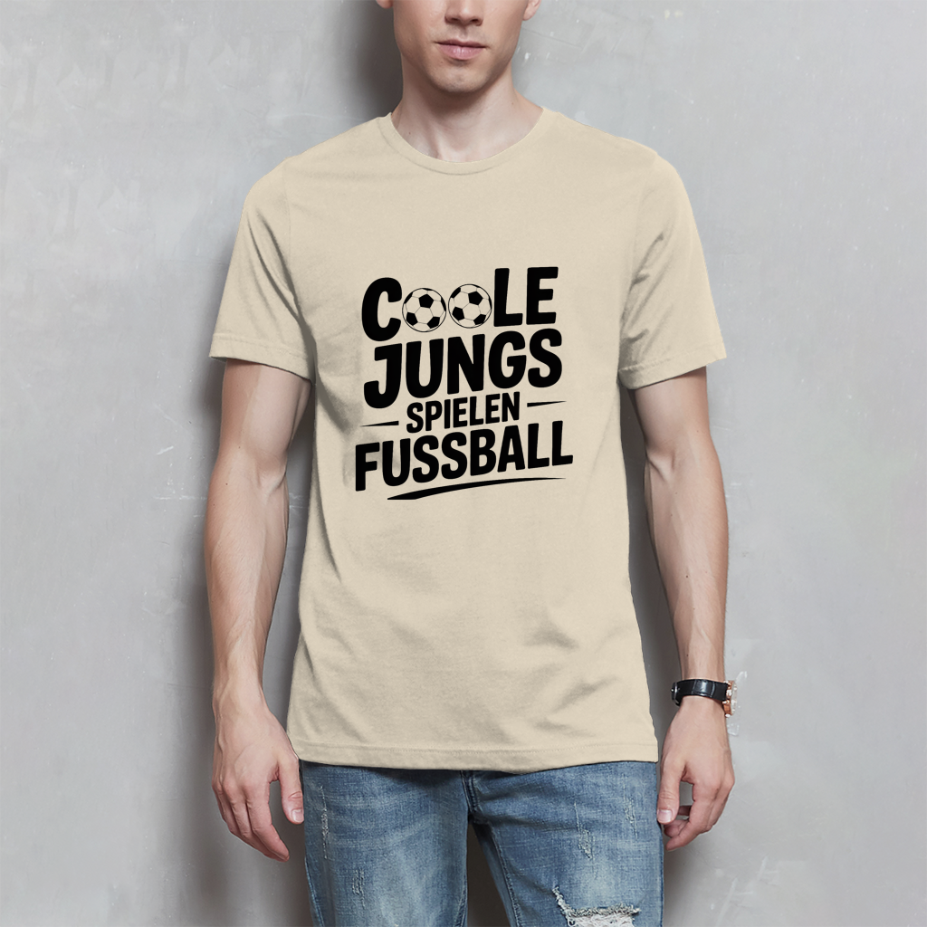 Herren Fußball T-Shirt – Coole Jungs spielen Fußball | Lustiges Sport Shirt Geschenk