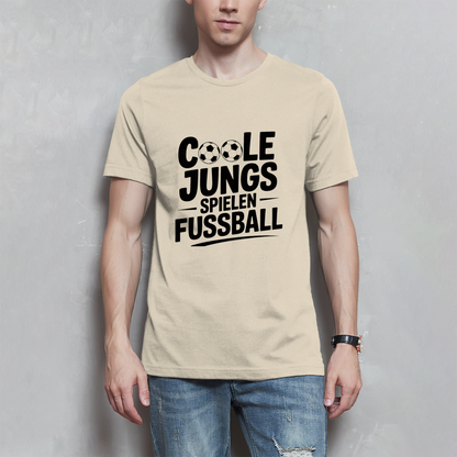 Herren Fußball T-Shirt – Coole Jungs spielen Fußball | Lustiges Sport Shirt Geschenk