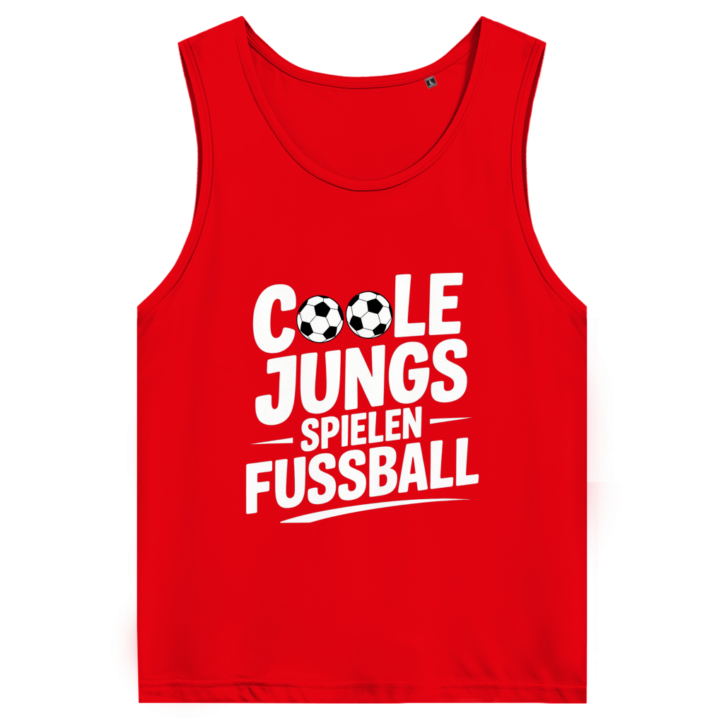 Herren Premium Tank Top „Coole Jungs spielen Fußball“ – Cooles Sport Shirt für Sommer & Training