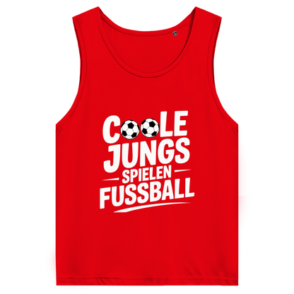 Herren Premium Tank Top „Coole Jungs spielen Fußball“ – Cooles Sport Shirt für Sommer & Training