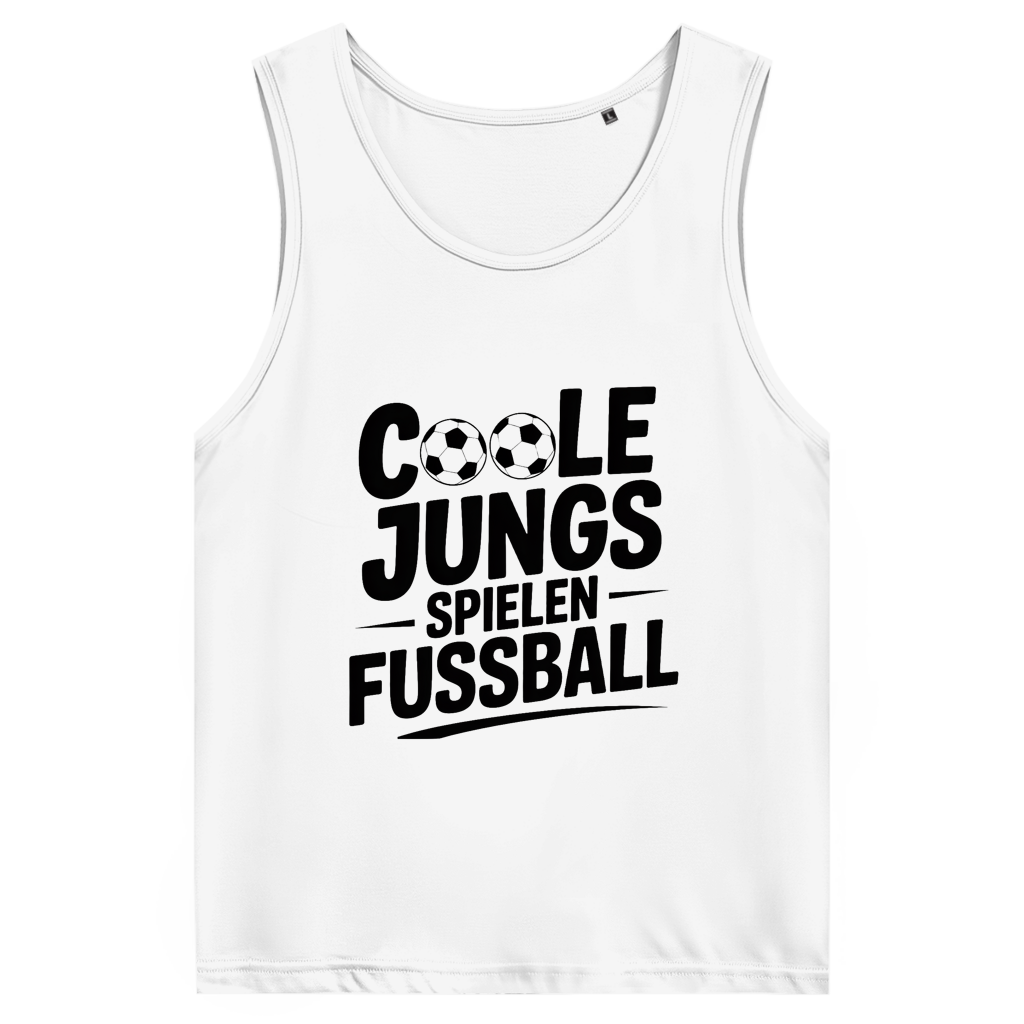 Herren Premium Tank Top „Coole Jungs spielen Fußball“ – Cooles Sport Shirt für Sommer & Training