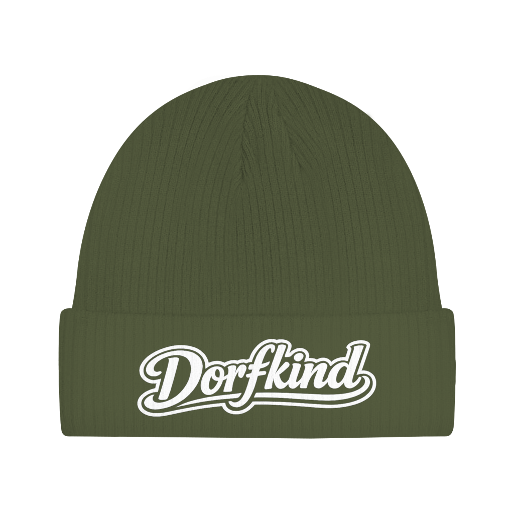 Beanie Dorfkind – Unisex Mütze aus 100 % Bio Baumwolle | Streetwear Beanie