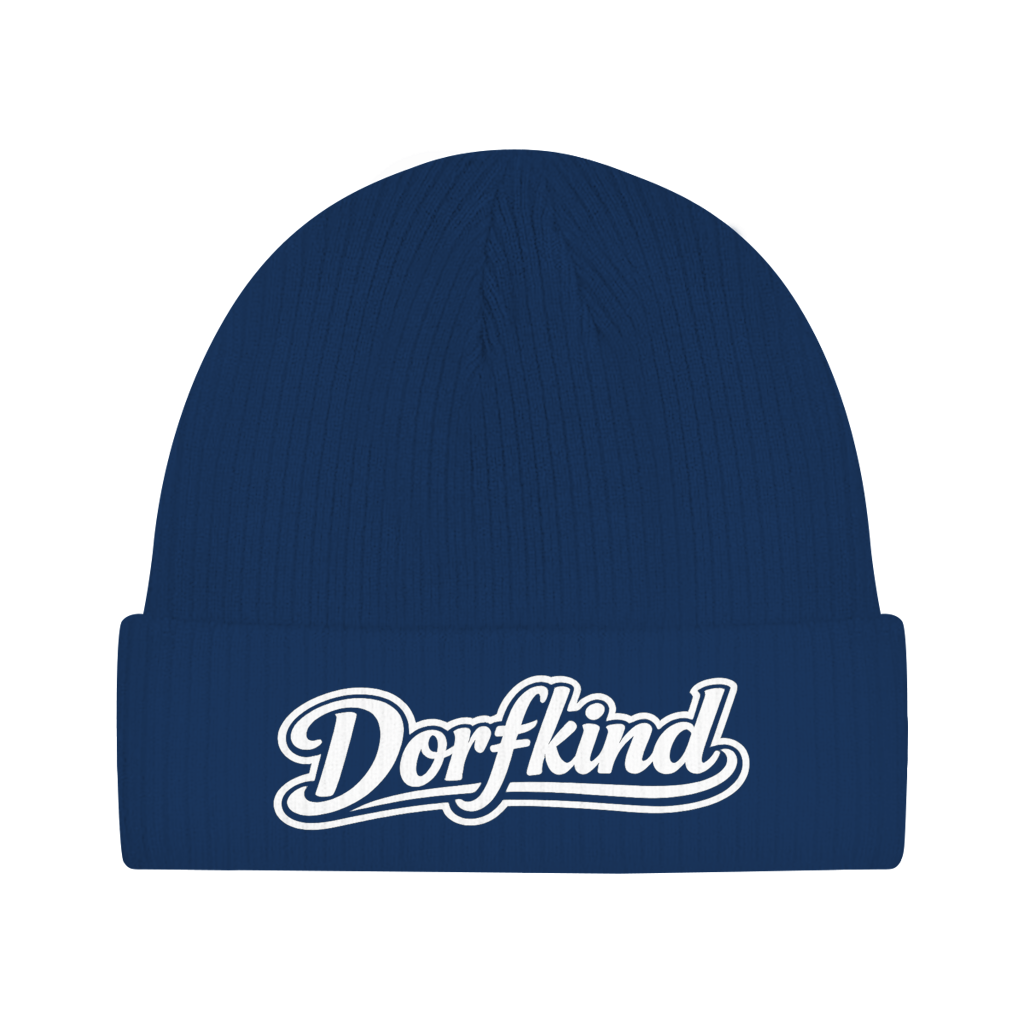 Beanie Dorfkind – Unisex Mütze aus 100 % Bio Baumwolle | Streetwear Beanie