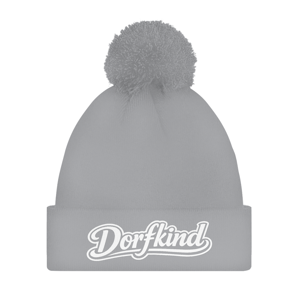 Bommelmütze Dorfkind – Bedruckte Unisex Wintermütze | Streetwear Beanie mit Bommel