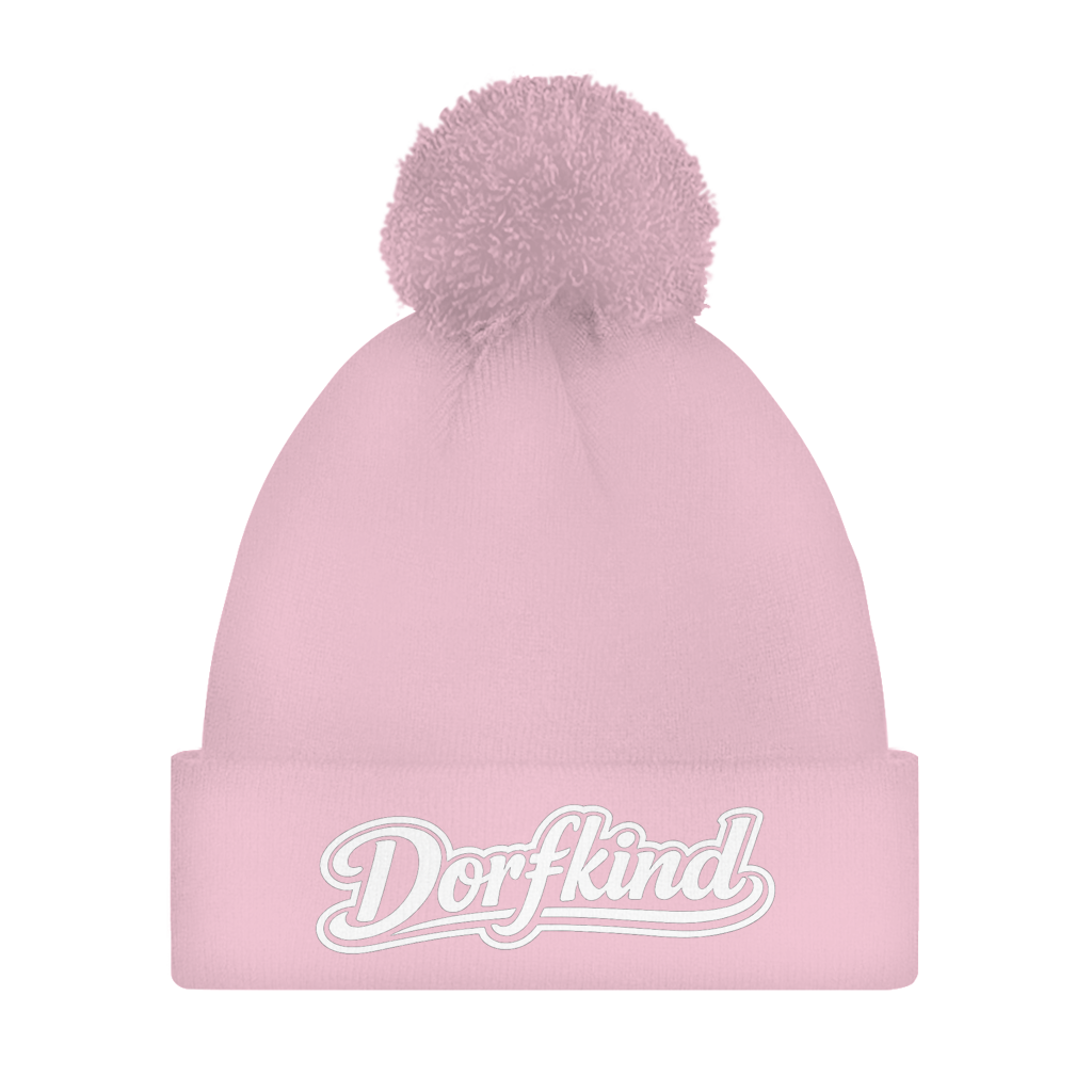 Bommelmütze Dorfkind – Bedruckte Unisex Wintermütze | Streetwear Beanie mit Bommel