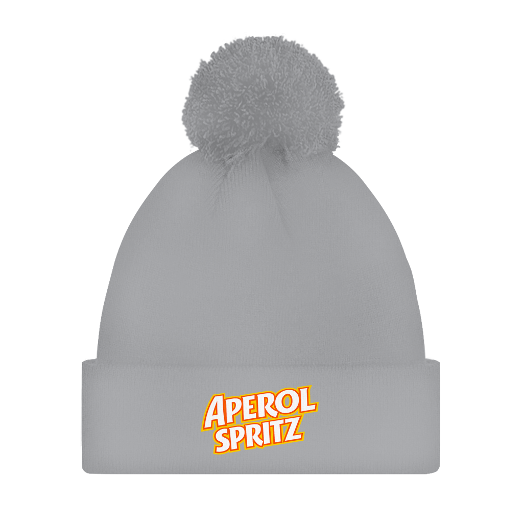Bommelmütze Aperol Spritz – Bedruckte Unisex Wintermütze | Streetwear Beanie mit Bommel