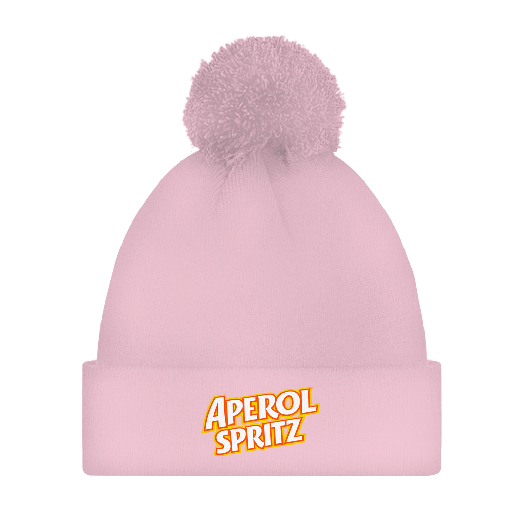 Bommelmütze Aperol Spritz – Bedruckte Unisex Wintermütze | Streetwear Beanie mit Bommel