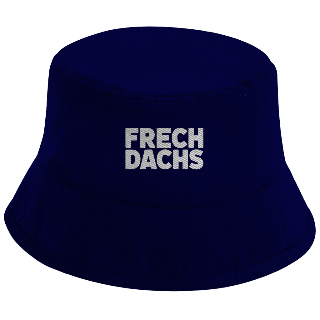 Bucket Hat „Frechdachs“ – Unisex Statement Hut aus Bio-Baumwolle mit UPF50+