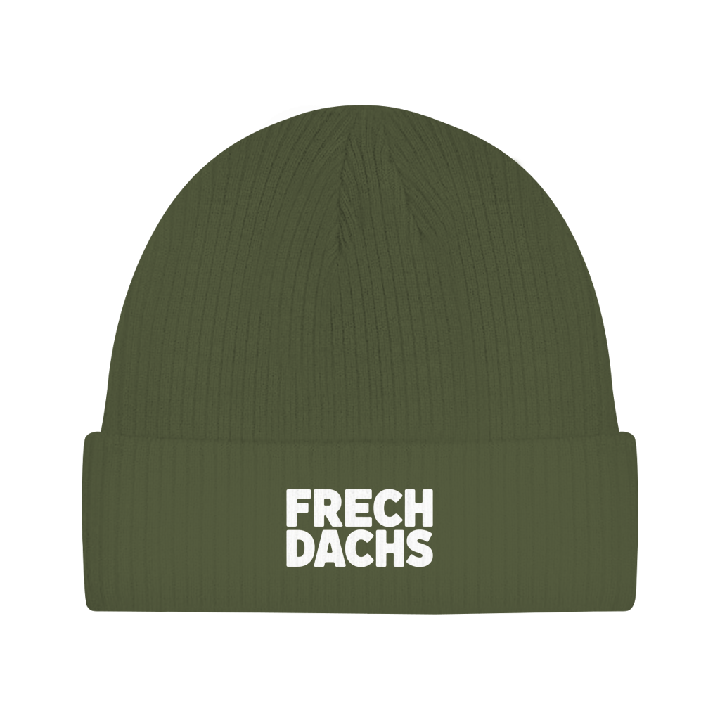 Beanie „Frechdachs“ – Unisex Statement Beanie aus Bio-Baumwolle, weich & bequem