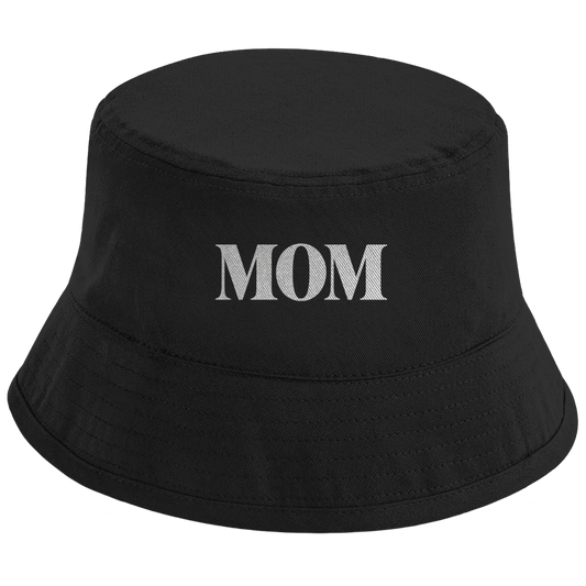 Bucket Hat „MOM“ – Unisex Statement Hut aus Bio-Baumwolle mit UPF50+