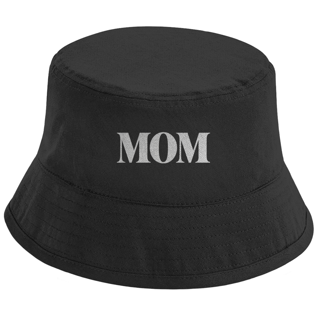 Bucket Hat „MOM“ – Unisex Statement Hut aus Bio-Baumwolle mit UPF50+