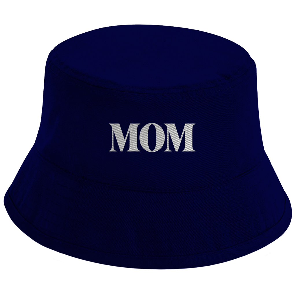 Bucket Hat „MOM“ – Unisex Statement Hut aus Bio-Baumwolle mit UPF50+