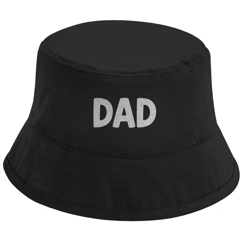 Bucket Hat „DAD“ – Unisex Statement Hut aus Bio-Baumwolle mit UPF50+