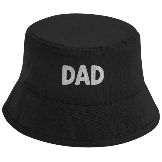 Bucket Hat „DAD“ – Unisex Statement Hut aus Bio-Baumwolle mit UPF50+