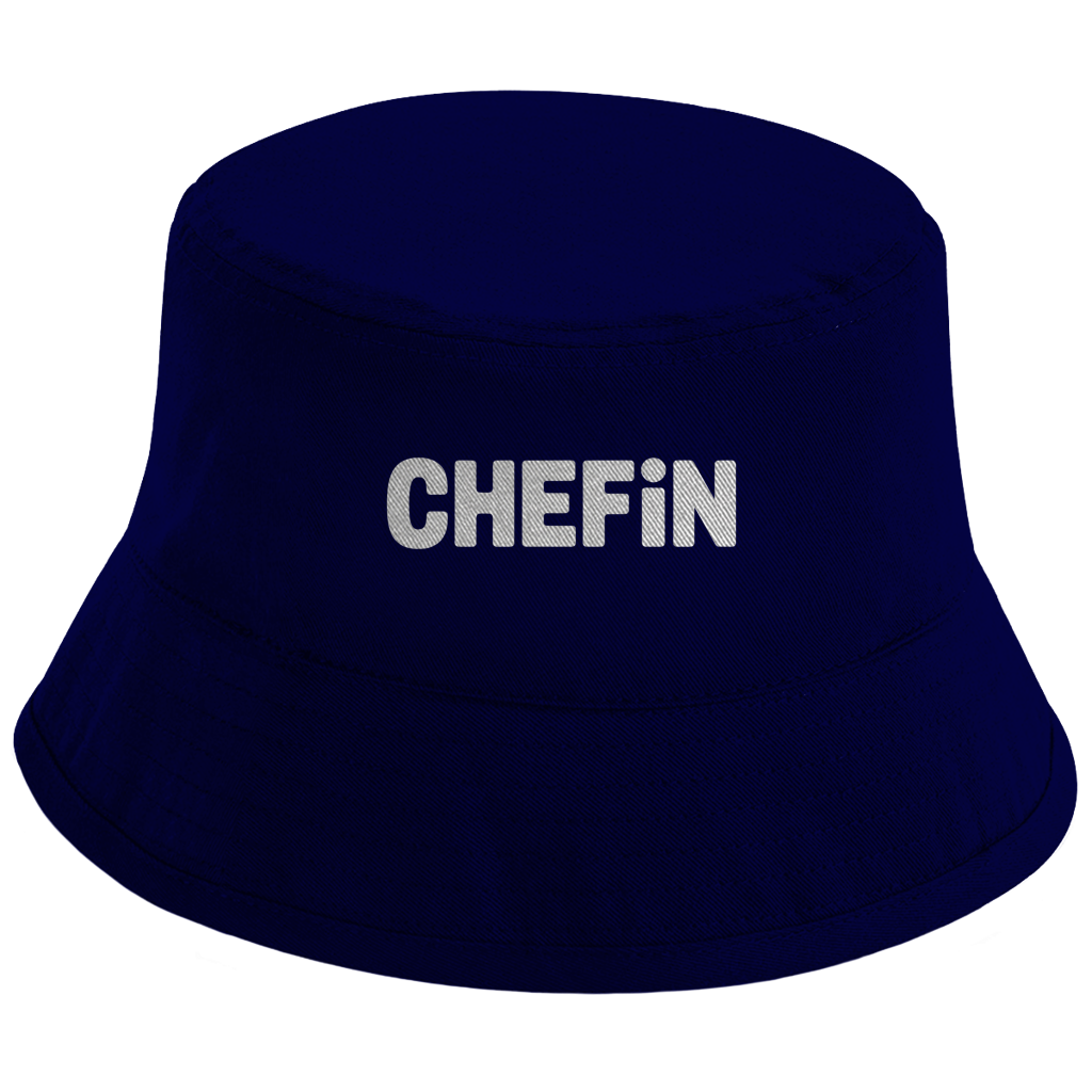 Bucket Hat „Chefin“ – Unisex Statement Hut aus Bio-Baumwolle mit UPF50+