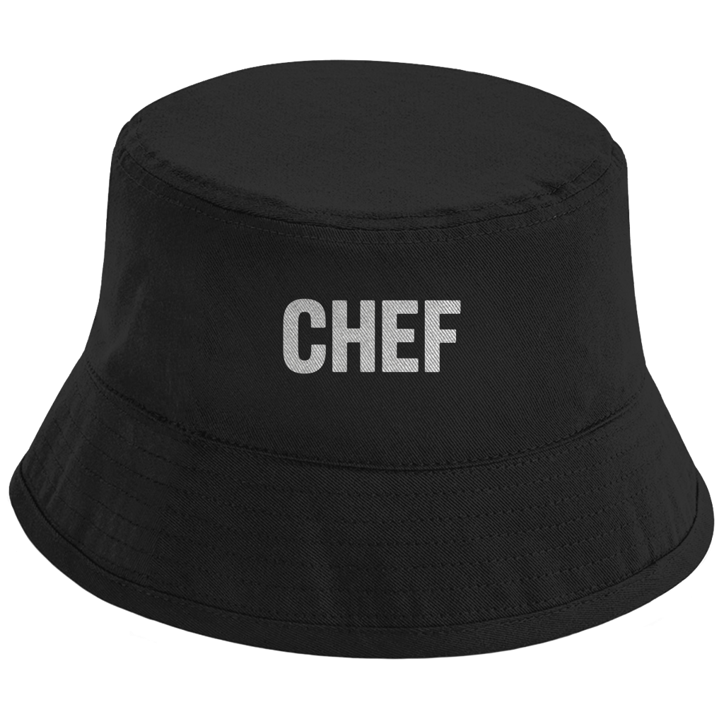 Bucket Hat „Chef“ – Unisex Statement Hut aus Bio-Baumwolle mit UPF50+