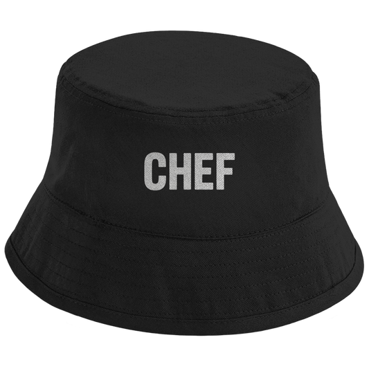 Bucket Hat „Chef“ – Unisex Statement Hut aus Bio-Baumwolle mit UPF50+