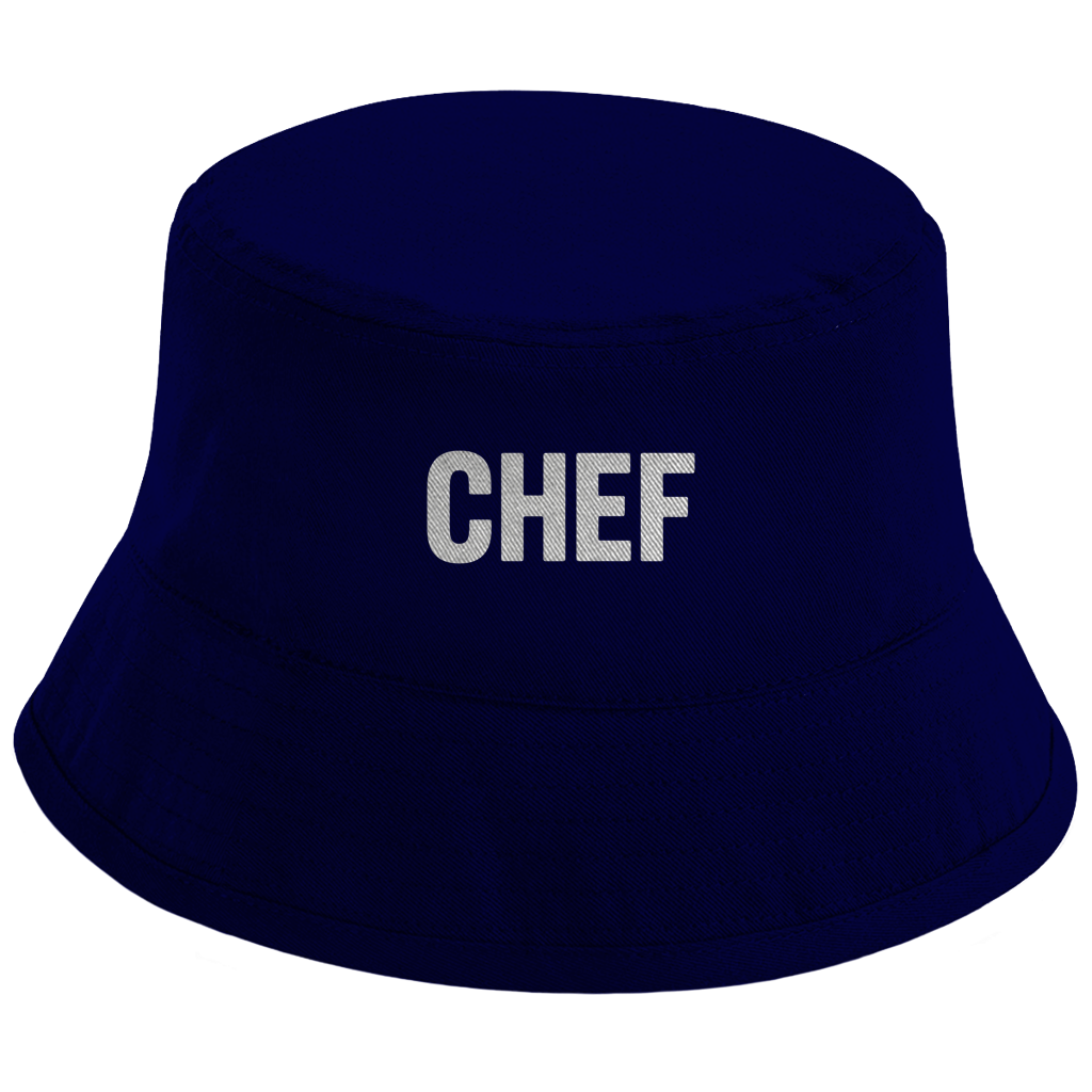 Bucket Hat „Chef“ – Unisex Statement Hut aus Bio-Baumwolle mit UPF50+
