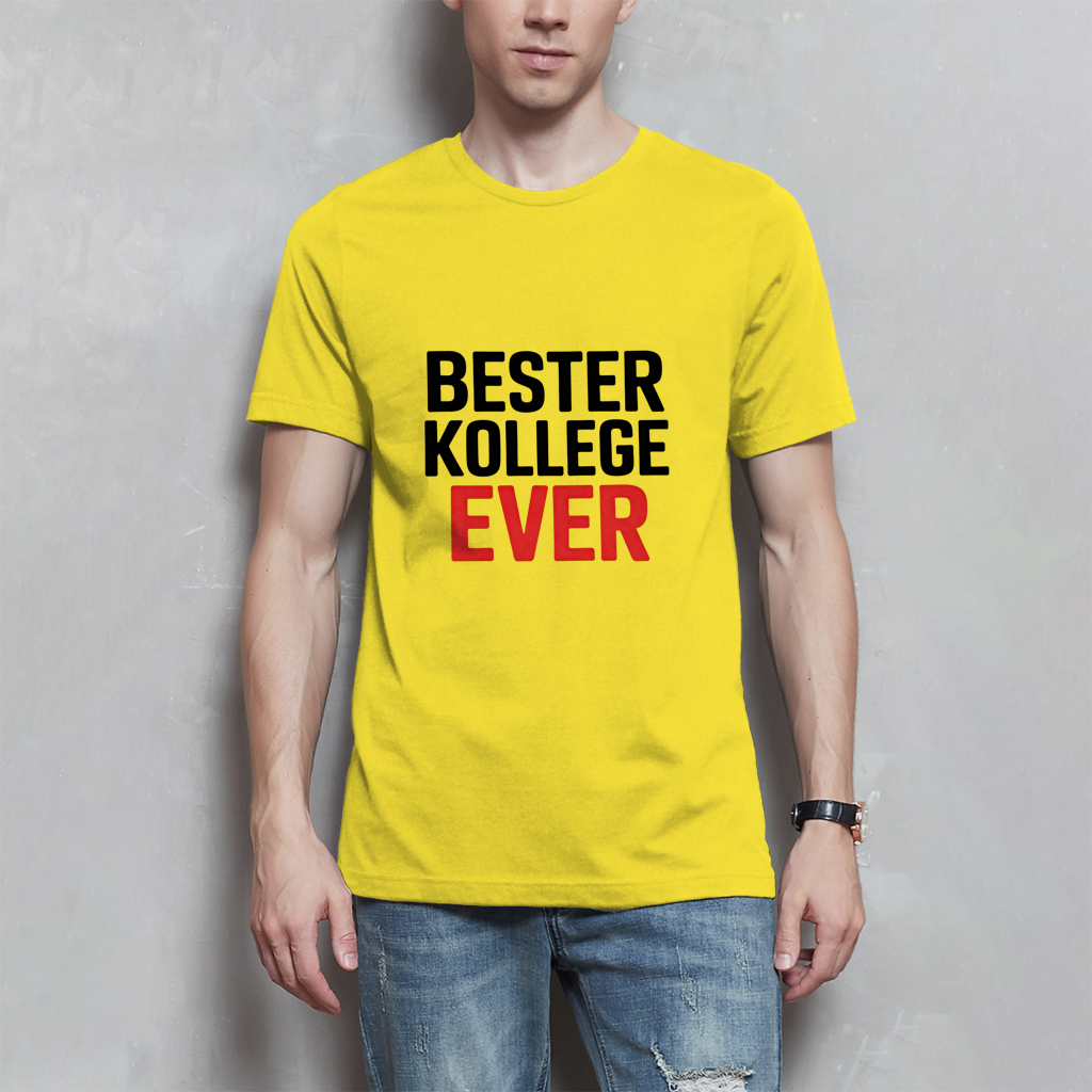 Herren T-Shirt „Bester Kollege ever“ – Lustiges Geschenk für Kollegen
