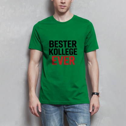 Herren T-Shirt „Bester Kollege ever“ – Lustiges Geschenk für Kollegen