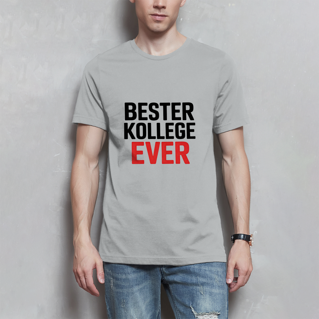 Herren T-Shirt „Bester Kollege ever“ – Lustiges Geschenk für Kollegen