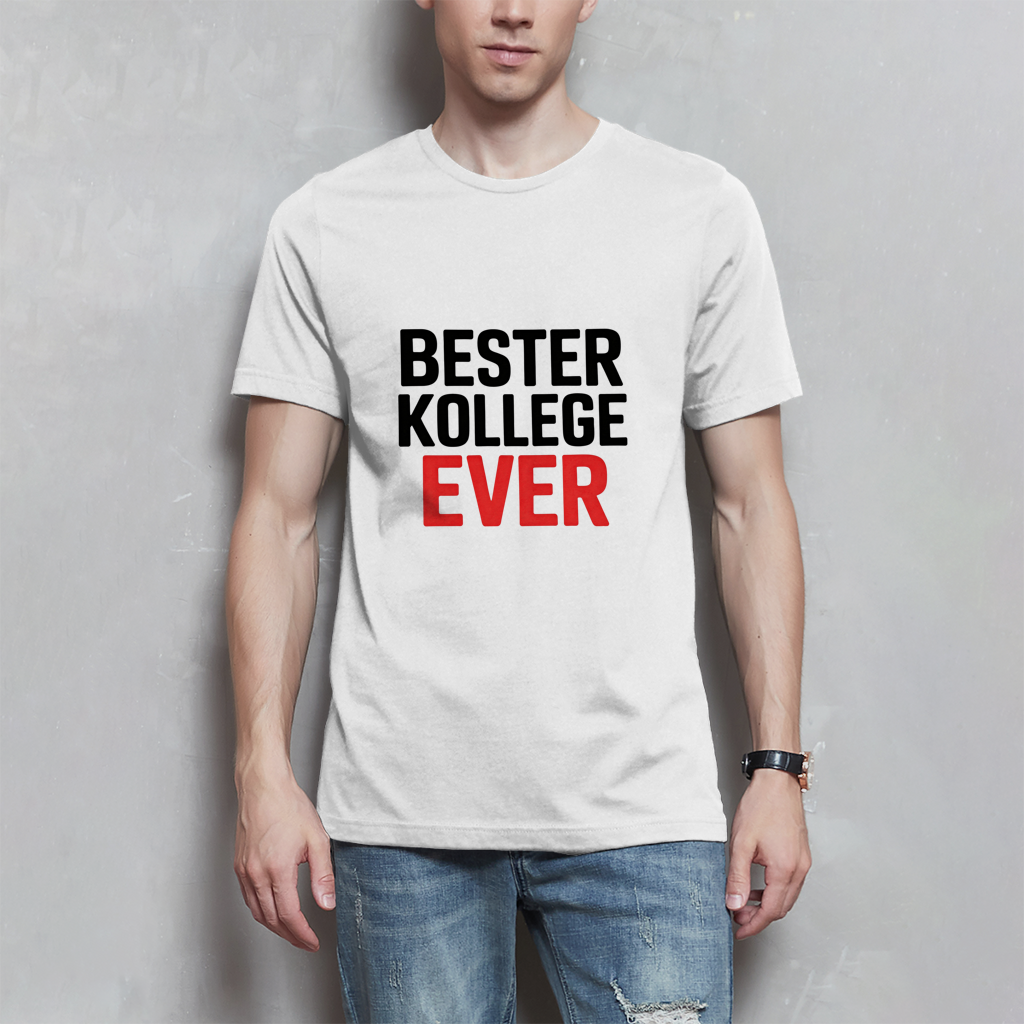 Herren T-Shirt „Bester Kollege ever“ – Lustiges Geschenk für Kollegen