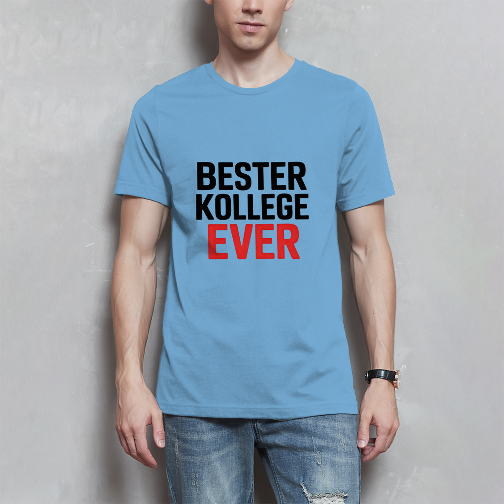 Herren T-Shirt „Bester Kollege ever“ – Lustiges Geschenk für Kollegen