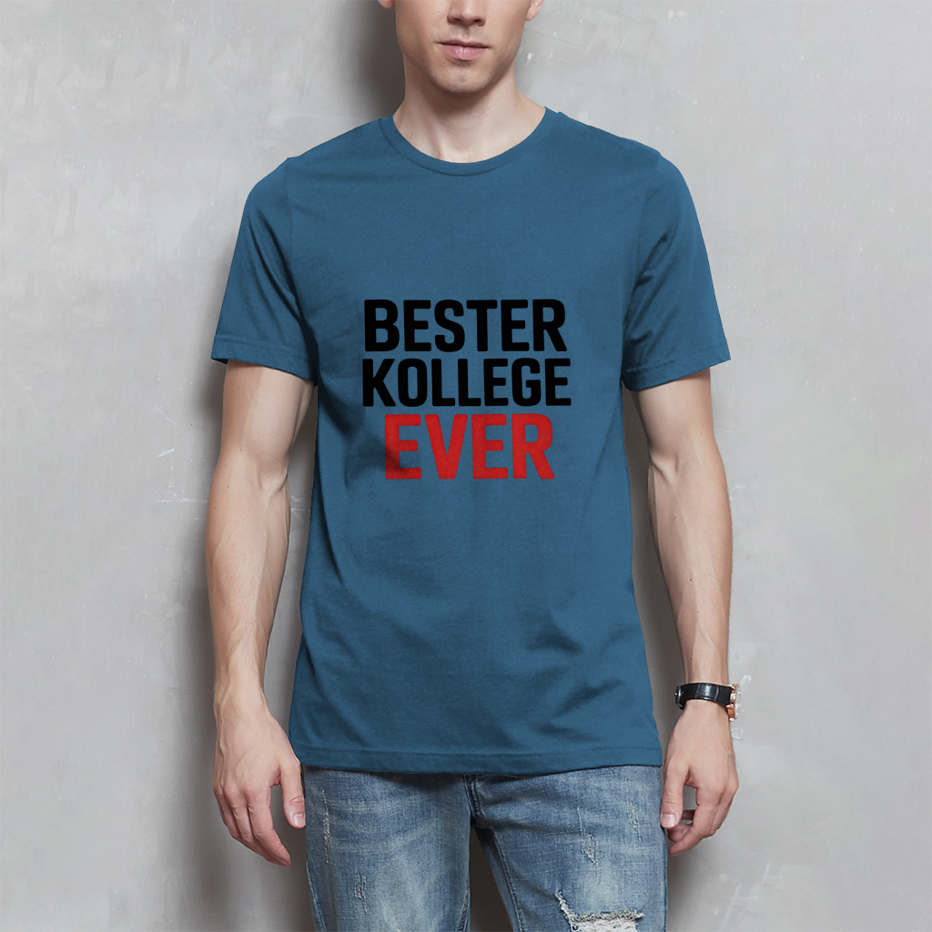 Herren T-Shirt „Bester Kollege ever“ – Lustiges Geschenk für Kollegen