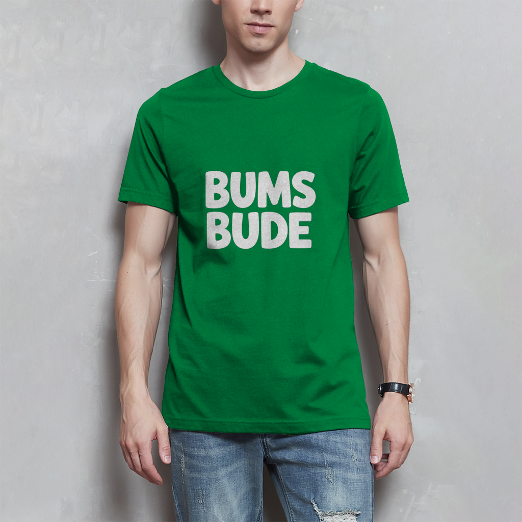 Herren T-Shirt „Bumsbude“ Schwarz – Lustiges Statement Shirt