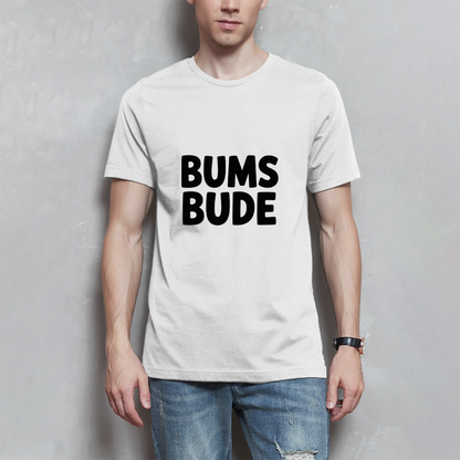 Herren T-Shirt „Bumsbude“ Schwarz – Lustiges Statement Shirt