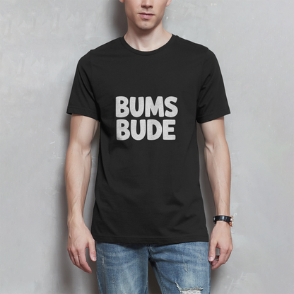 Herren T-Shirt „Bumsbude“ Schwarz – Lustiges Statement Shirt