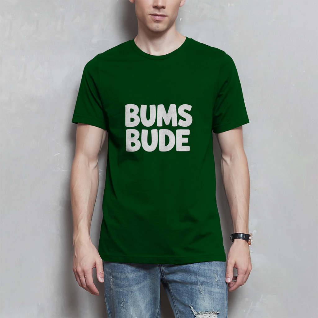 Herren T-Shirt „Bumsbude“ Schwarz – Lustiges Statement Shirt