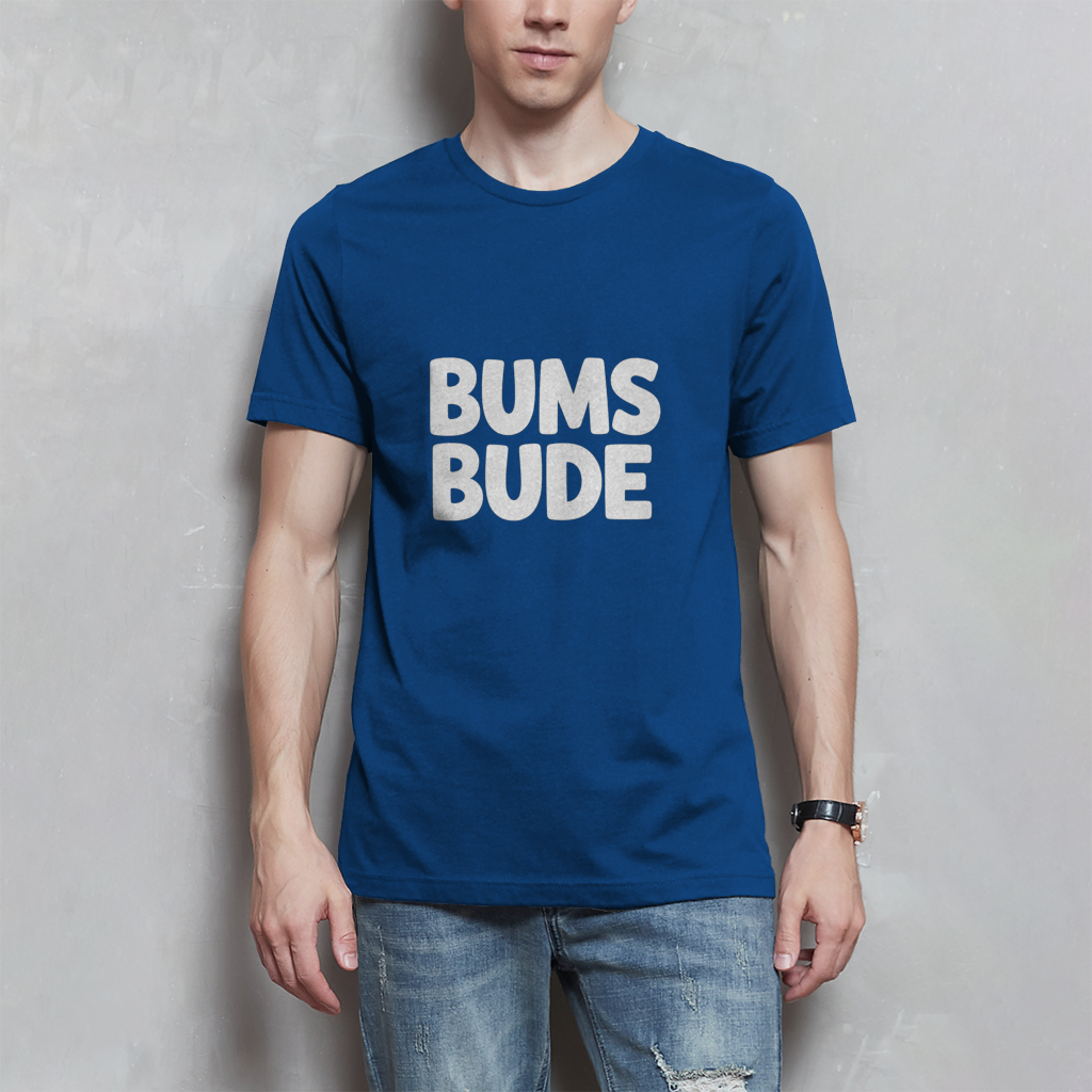 Herren T-Shirt „Bumsbude“ Schwarz – Lustiges Statement Shirt