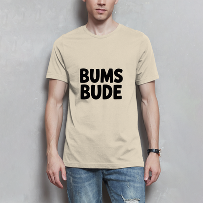 Herren T-Shirt „Bumsbude“ Schwarz – Lustiges Statement Shirt