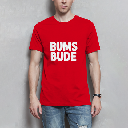 Herren T-Shirt „Bumsbude“ Schwarz – Lustiges Statement Shirt