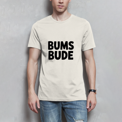 Herren T-Shirt „Bumsbude“ Schwarz – Lustiges Statement Shirt