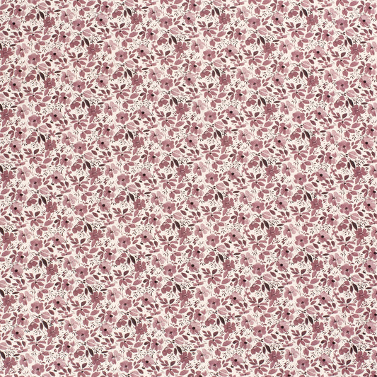 Baumwoll Jersey bedruckt mit Blumen 0,5m