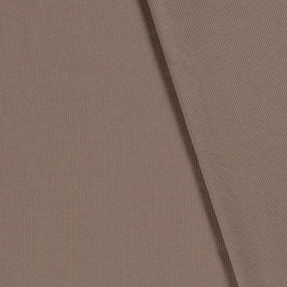 Rib Jersey Stoff Uni Braun-Taupe 0,5m
