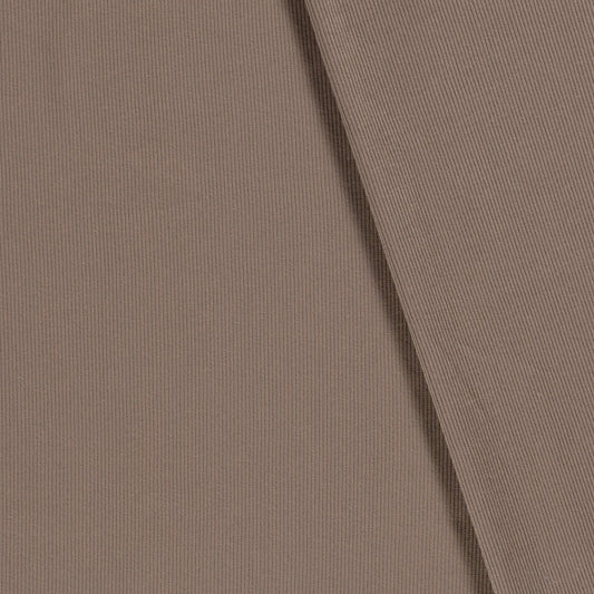 Rib Jersey Stoff Uni Braun-Taupe 0,5m