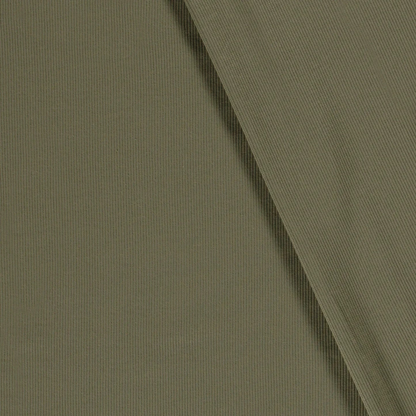 Rib Jersey Stoff Uni Tannengrün 0,5m