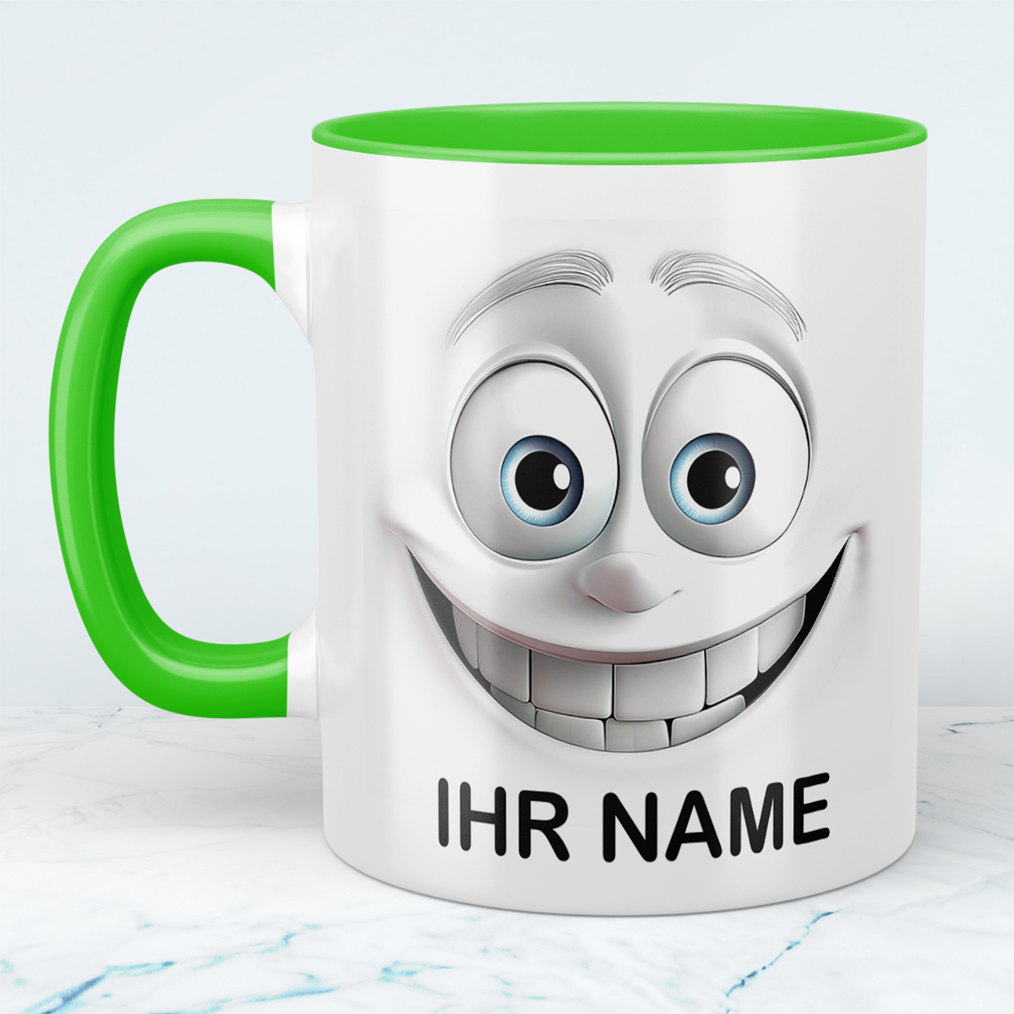 Personalisierte lustige Tasse mit 3D-Gesicht & Namen – Geschenk für Familie & Kollegen