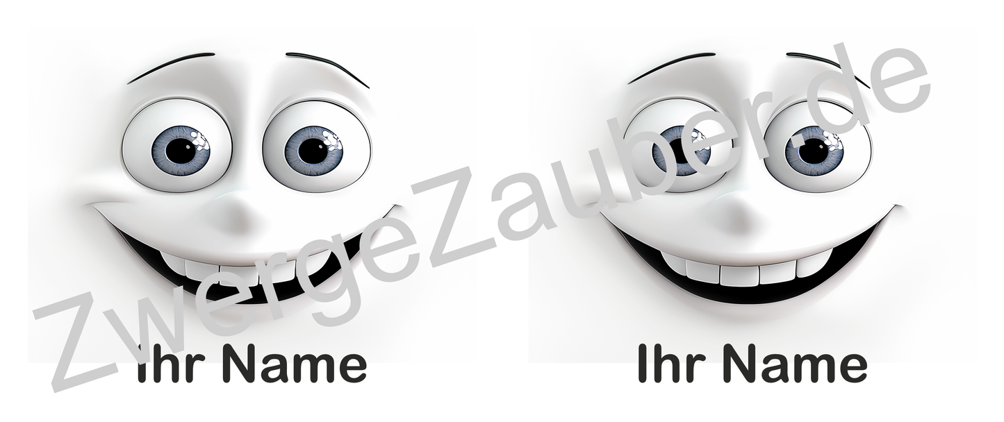 Personalisierte Tasse mit 3D-Gesicht & Namen – Witziges Geschenk für Kollegen